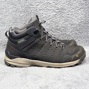 Oboz Sypes Mid Mens Size 9.5 Hiking Boots Lava Rock Leather Waterproof B-Dry